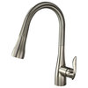 Arcata Pull Down Brass Kitchen Faucet, Polished Chrome