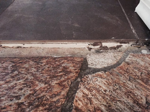 Uneven Floor Surface Transition Any, Asphalt Floor Tiles Home Depot