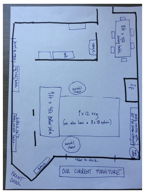 Need help - how to place furniture in my living room