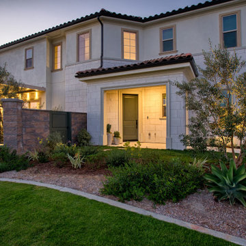 Lake Forest Front Entry Addition and Landscape / Hardscape