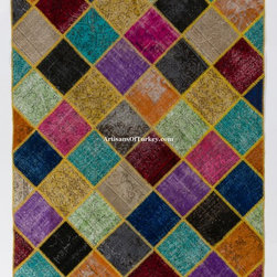 Patchwork style Up-cycled Handmade Rugs - Products