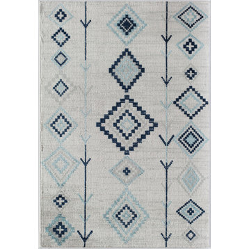 CosmoLiving Soleil Native Ice Tribal Moroccan Area Rug, 8'9"x12'