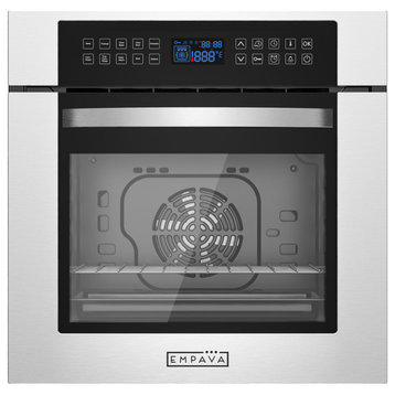 Empava 24" Stainless Steel LED Control Panel Electric Built-In Single Wall Oven