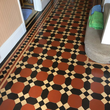 Dirty Victorian Floor Tiles Deep Cleaned and Sealed in Twickenham