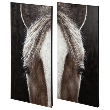 Mercana Equus, Set of 2, Oil Painting
