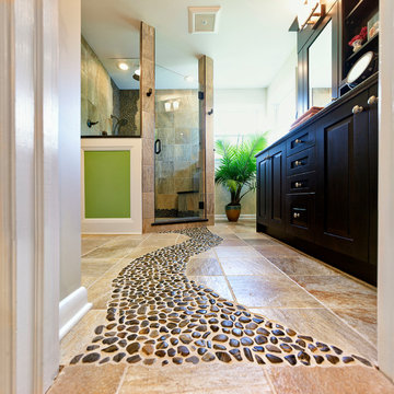 Pebble Tile Floor