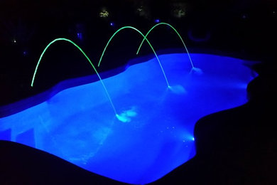 New fiberglass swimming pool