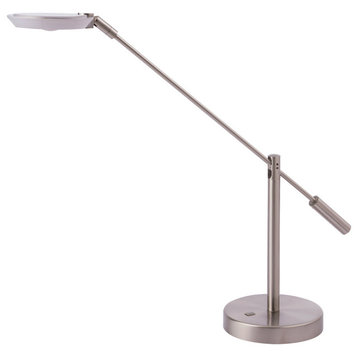 Iggy Desk Lamp, Satin Nickel