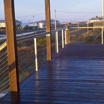 Deck Railing with Cable Infill & Fittings in Hampton Cove, AL
