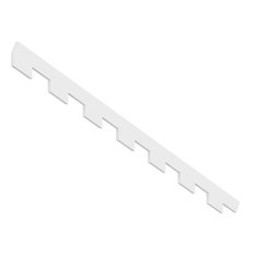 6"H x 1"P x 93 7/8"L Monroe Dentil Trim, 6/12 Roof Pitch Right