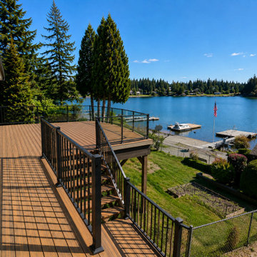 Waterfront Deck Remodel with Metal Railing