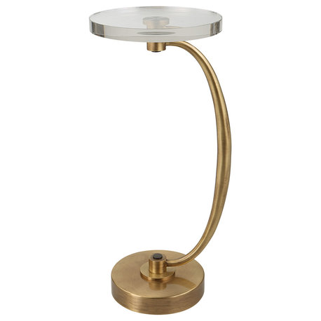 Uttermost Waveney Brass Drink Table