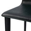 Perugia Top Grain Leather Counter Stool, Ventura Leather, Midnight