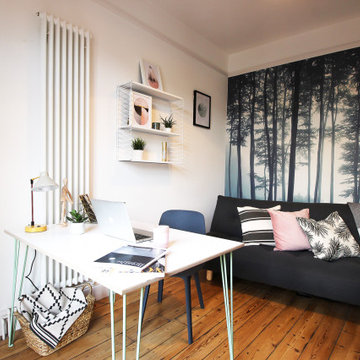 Scandinavian Influences Home Office/Guest Bedroom