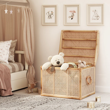 Our Noam Rattan Storage Trunk for Storing Kids Toys