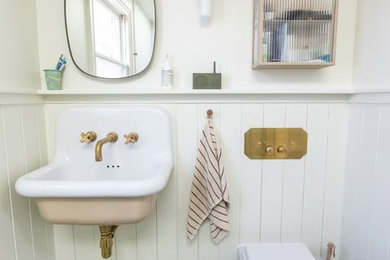 Inspiration for a contemporary cloakroom in London.