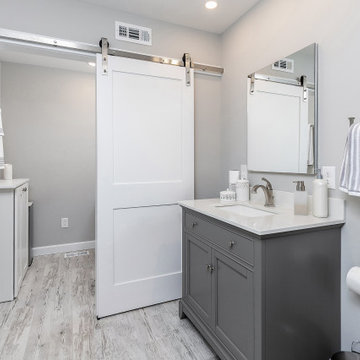 Hall Bath with Second Floor Laundry