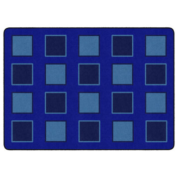 Flagship Carpets FA1339-58FS 10'6x13'2 Sitting Spaces Blue Rug