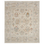 Nourison - Nourison Traditional Home 9'10" x 13'6" Ivory Beige Vintage Indoor Area Rug - Create a relaxing retreat in your home with this vintage-inspired rug from the Traditional Home Collection. A soft palette of neutral ivory and beige enlivens the traditional Persian design, which is artfully faded for an heirloom look. The machine-made construction of polypropylene yarns delivers durability, limited shedding, and low maintenance. Finished with fringe edges that complete the look.