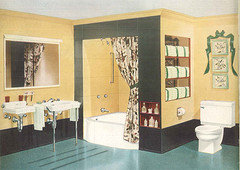 Shall I trash this 60's green retro bathroom?