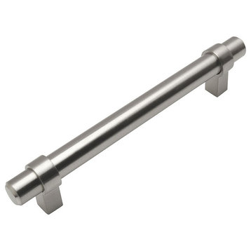 Cosmas 161-128SN Satin Nickel 5” CTC (128mm) Euro Bar Pull