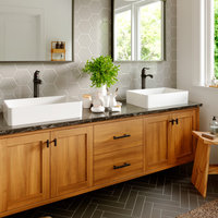 Karran KBF432 1-Hole 1-Handle Vessel Faucet With Pop-up Drain, Matte Black