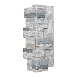 136-DURANGO STACKED STONE VENEER CORNER 24"H X 11"W X 1 1/4"D - Wall Panels