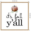 Canvas Art Framed 'Its Fall YAll Pumpkin' by Amanti Art Portfolio, 22x22