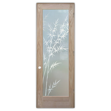 Interior Prehung Door or Interior Slab Door - Bamboo Forest - Oak - 24" x...