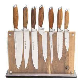 Schmidt Brothers Cutlery Black Downtown Magnetic Knife Block