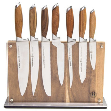 Schmidt Brothers Cutlery Bonded Teak 15 Piece Knife Block Set