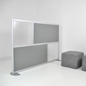 Loftwall Modular Room Divider, Modern Lightweight Frame, 6 53" High, Gray