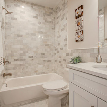 Bathroom Remolded With Standing Shower, Sink With Cabinet Space, Fairfax