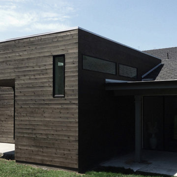 clerestory windows at cedar siding