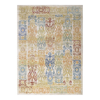 Solimar Distressed Southwestern Aztec 4x6 Area Rug R-1119A-46, 63 x 90. ...