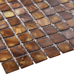 Caramel Mother of Pearl Mosaic Tiles - Home Accessories & Decor
