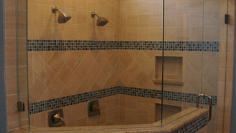Frameless 3/8'' Custom-Angled Shower Enclosure