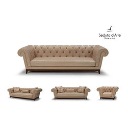 Contemporary Sofa Damasco by Seduta d'Arte Italy - $2,999.00 - Sectional Sofas
