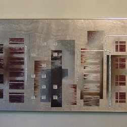 Original paintings on metal - Mixed Media Art