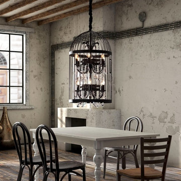 Zuo Canary 12 Light Ceiling Pendant in Black