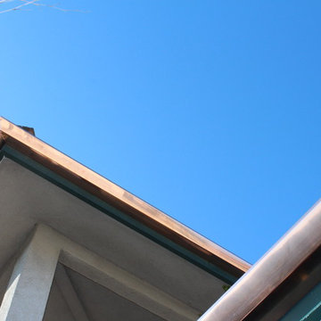 Copper Angle Faced Gutter in Redondo Beach