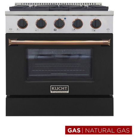 KUCHT Pro-Style 30" 4.2 cu. ft. Range Custom, Black Gold, Natural Gas