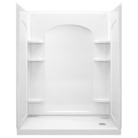 Sterling Alcove 60"x32"x74.75" Vikrell Right Shower Kit, White