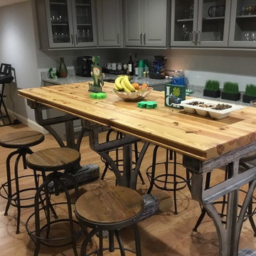 Lexington- Indsutrial Custom Farm Table Finished