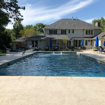 Iowa City, IA - Contemporary Concrete Swimming Pool New Construction