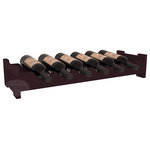 Wine Racks America - 6-Bottle Mini Scalloped Wine Rack, Redwood, Burgundy Stain - Decorative 6 bottle rack with pressure-fit joints for stacking multiple units. This rack requires no hardware for assembly and is ready to use as soon as it arrives. Makes the perfect gift for any occasion. Stores wine on any flat surface.