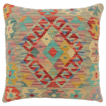 Tribal Turkish McRae Hand Woven Kilim Pillow