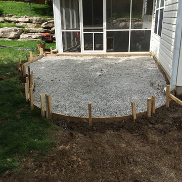 preparing for a concrete pour