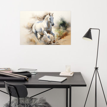 Farmhouse Art Wall: A Field of Dreams Watercolor Painting
