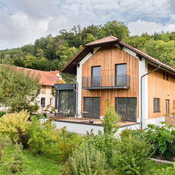Holzhaus Frontansicht